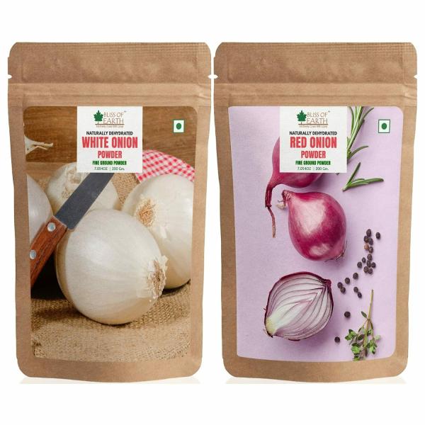 bliss of earth natural red onion powder and white onion powder good for cooking pack of 2x200gm product images orvaetewu0o p596931672 0 202301041859