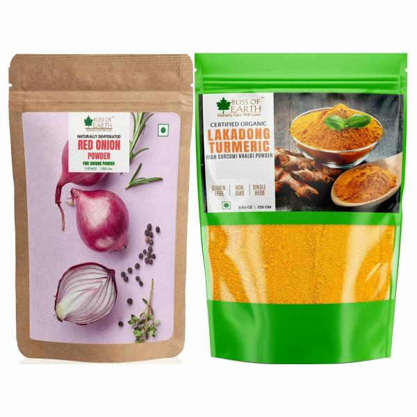 bliss of earth natural red onion powder certified organic lakadong turmeric powder 250gm pack of 2 product images orvqvsyqr17 p596897548 0 202301031540