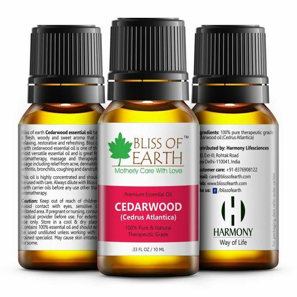 bliss of earth pure natural cedarwood essential oil for for skin hair and aromatherapy 10ml product images orv8izjzljc p595183188 0 202211091555