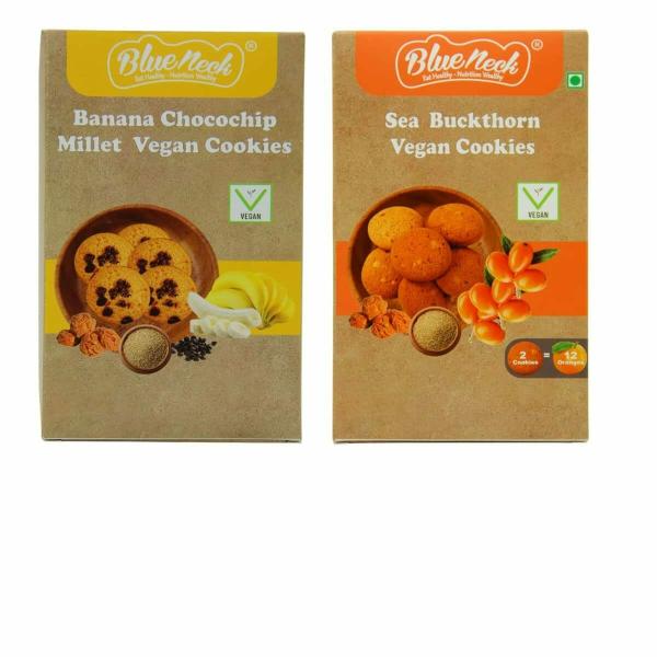 blueneck banana chocochip millet cookies sea buckthorn vegan cookies no added maida biscuit combo healthy biscuit for kids and adults pack of 2 200 gm each product images orv9h25vdhg p598242209 0 202302091015