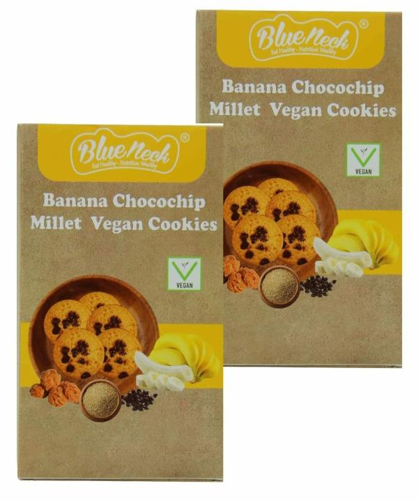 blueneck banana chocochip millet vegan cookies protein fiber packed with wheat flour no added maida healthy biscuit for kids and adults pack of 2 200g each product images orvfvcgr4pt p598236464 0 202302082156