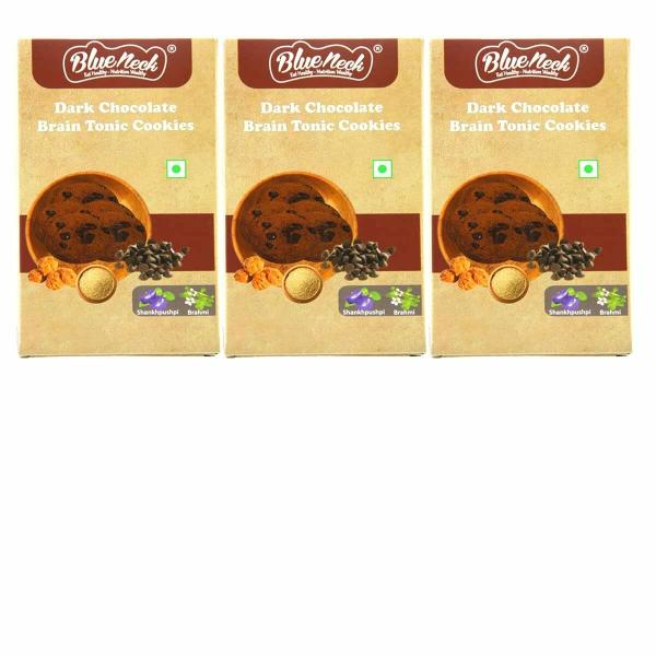 blueneck dark chocolate brain tonic cookies no added maida healthy and nutrition snacks dark chocolate unjunked diet cookies gift pack 200 gm pack of 3 product images orvpognoknw p598270851 0 202302101147