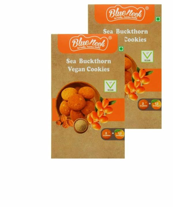 blueneck sea buckthorn vegan cookies protein fiber packed with ragi flour no added maida healthy biscuit for kids and adults pack of 2 200 gm each product images orvy1gsuabp p598237142 0 202302082227