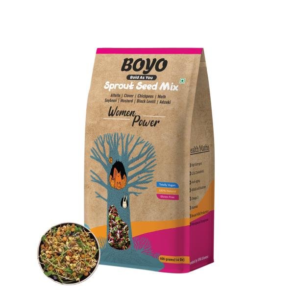 boyo sprout seed mix for women s health 400 gms 100 vegan and gluten free product images orvql8rlbos p591464438 0 202205191819