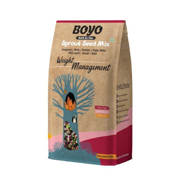 boyo sprouting seed mix for effective weight loss 400 gms rich in fibre quality protein product images orvr7c82zqp p591819124 0 202206020215