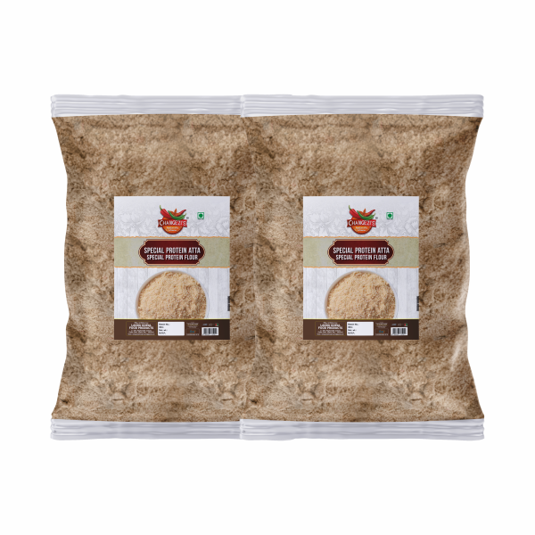 CHANGEZI’S BAWARCHI KHANA Ain-i-Akbari Secrete Rich Special Protein Atta/Flour Super Flour|Stone Ground Atta/Flour-5960g(2980g*2Pkt)