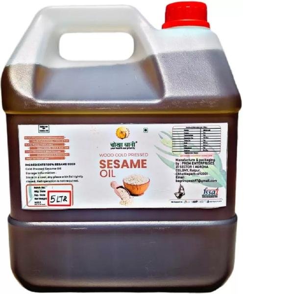 chokha ghani sesame oil til oil gingelly oil cold pressed cooking oil puja oil sesame oil sesame oil can 5 l product images orvcjpgjzdm p596468371 0 202212191350