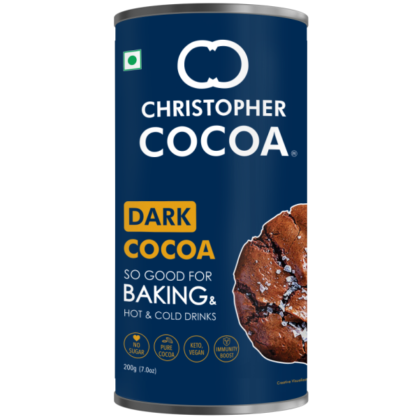 christopher cocoa dark cocoa powder unsweetened 200g bake cake hot chocolate drinking shakes product images orv00gw3wyl p591429581 0 202301051930