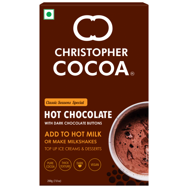 christopher cocoa hot drinking chocolate powder with dark chocolate buttons 200g product images orv616gfiuo p591430748 0 202301041657