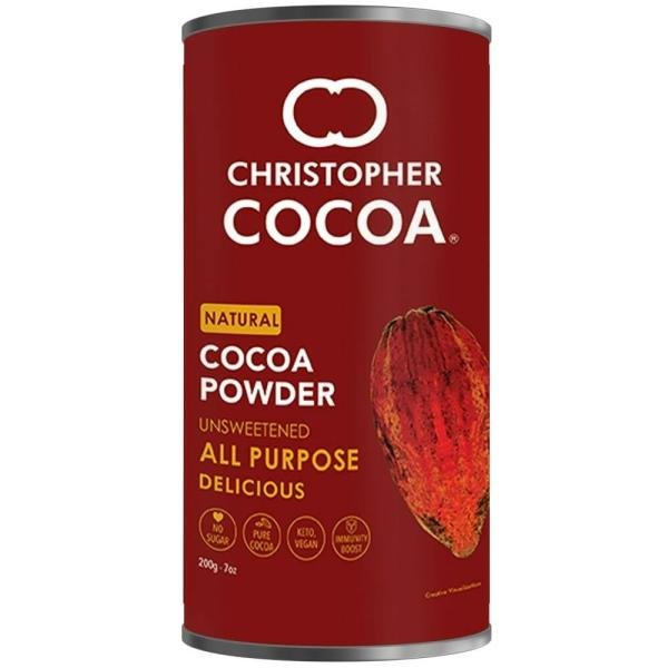 christopher cocoa natural cocoa powder unsweetend bake cake hot chocolate drinking shakes 200g product images orvcov1frnu p591429088 0 202205181556