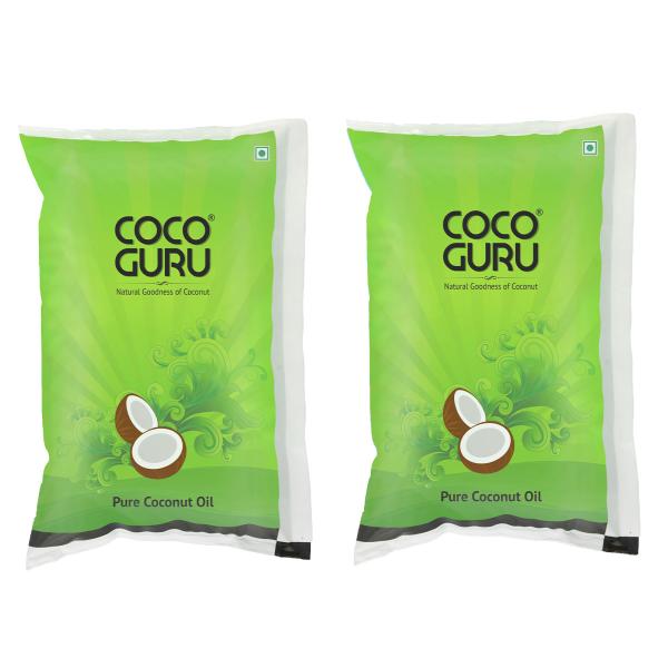 cocoguru high grade coconut cooking oil pouch 1 litre pack of 2 product images orvmozuzi3i p591650543 0 202208290405