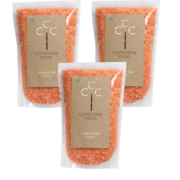 conscious food red lentil masoor dal 500g pack of 3 product images orvia7gizjo p596500638 0 202212201142