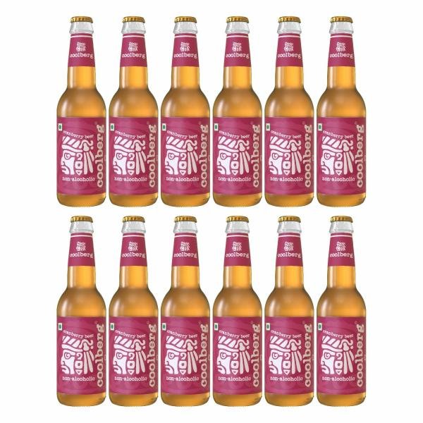 coolberg cranberry non alcoholic beer 330ml glass bottle pack of 12 330ml x 12 product images orvihnd6d7l p593956715 0 202209222026