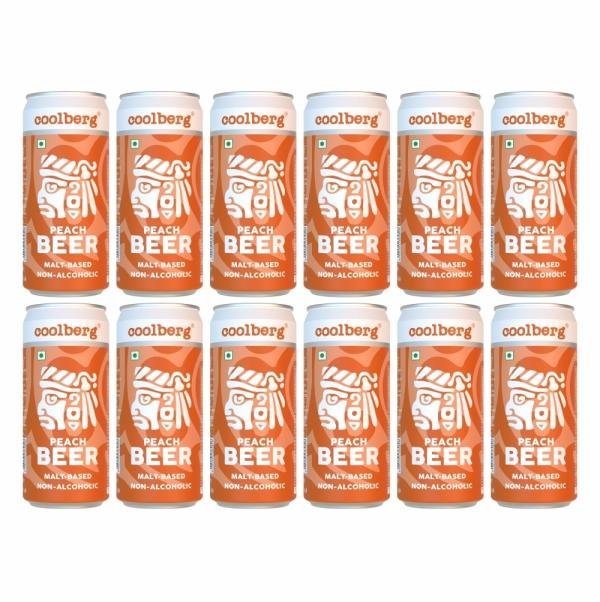 coolberg peach non alcoholic beer 330ml can pack of 12 product images orvu2u10ijd p594400179 0 202210111121