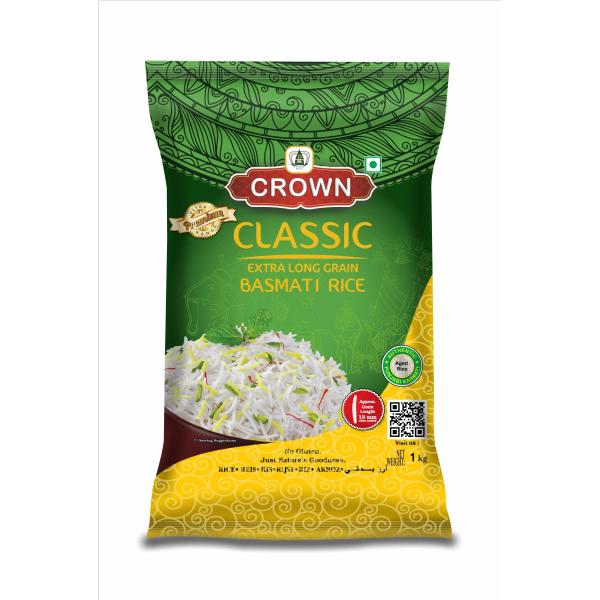 crown classic long grain gluten free dobble polished 100 natural basmati rice 1 kg product images orvpocg16fz p593546858 0 202208282257