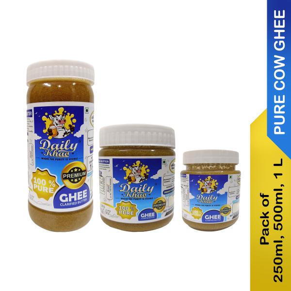 daily khao pure bengali cow ghee 1750ml combo of 3 quality product of nabadwip homemade style ghee made with 100 cow milk product images orvwls2qxa7 p596671141 0 202212312158