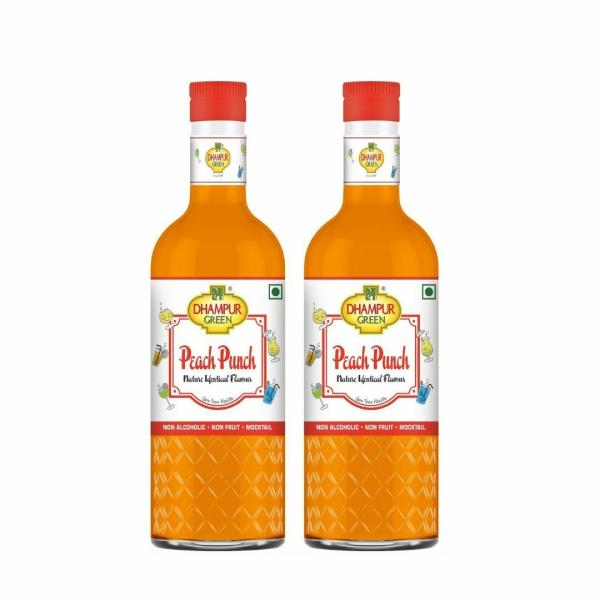 dhampur green peach punch mocktail syrup 300ml each pack of 2 drink mix mocktail slushes and cocktail mix product images orvadi4vuer p593558923 0 202210111032