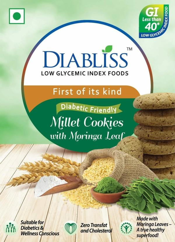 diabliss diabetic friendly low gi millet cookies with moringa leaf 150 gms pack product images orvs9k6wnif p591296755 0 202205132206