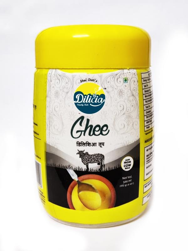 dilicia pure cow ghee 500 ml cow ghee 500 ml pure desi cow ghee product images orvdi3ecwvl p595458138 0 202211192336