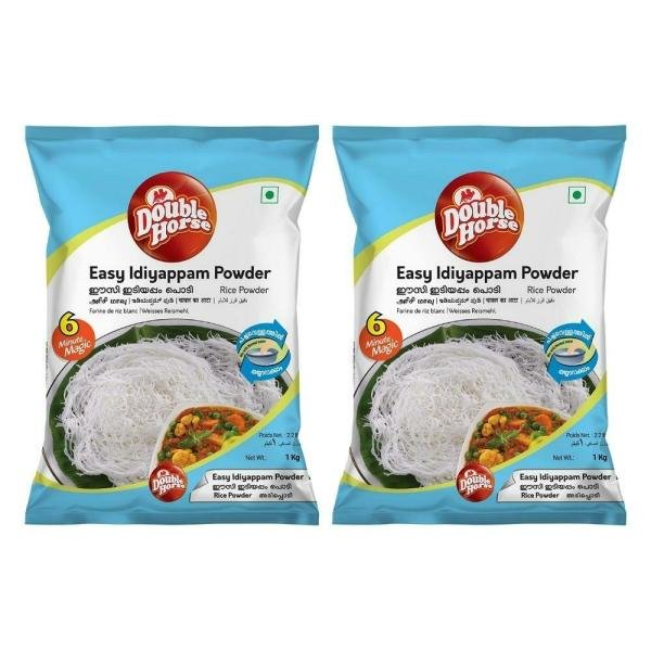 double horse easy idiyappam powder 1kg rice flour normal water idiyappam powder pack of 2 product images orvipf5rlzz p594876520 0 202210281753