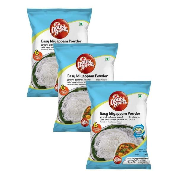 double horse easy idiyappam powder 1kg rice flour normal water idiyappam powder pack of 3 product images orvu0gxg3cx p594873474 0 202210281643