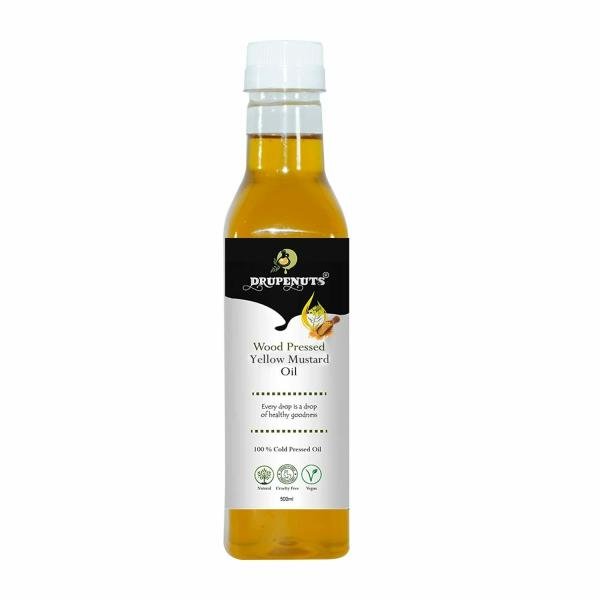 drupenuts wood pressed yellow mustard oil kolhu kacchi ghani chekku natural chemical free cold pressed mustard oil for cooking 500ml bottle product images orvpn1dhqrm p594743374 0 202210211554