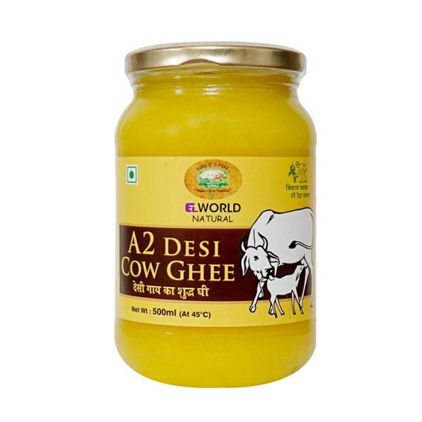 elworld agro organic food products a2 desi cow ghee 500ml product images orvopxb1zge p593554855 0 202209231725