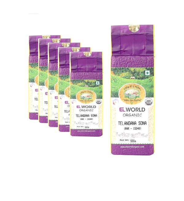 elworld agro organic food products telangana sona sugar free rice 500 gms pack of 5 product images orvskzatclj p592201594 0 202206250015