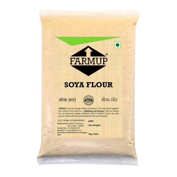 farmup soya flour high in fiber low in carbs soyabean flour 1kg pack of 1 product images orvabflnegv p591533093 0 202205230854