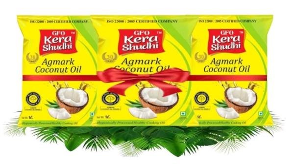 gfo kera shudhi agmark coconut oil 3 liter combo pack of 3 x 1 liter pouch product images orvtgelkmxb p597530070 0 202301200829