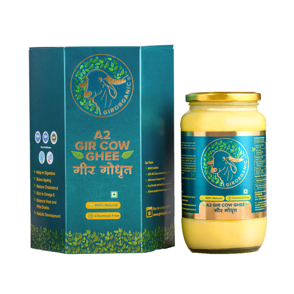 girorganic a2 pure ghee 100 desi gir cow vedic bilona method 1 lit glass bottle grassfed cultured premium traditional ghee immunity booster product images orv2chlpcxc p593463010 0 202208270136