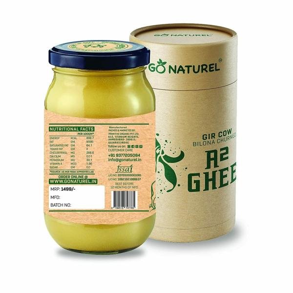 go naturel premium a2 gir cow ghee vedic bilona hand churned method immunity booster non gmo organic packaging 50 ml product images orvmvzdstle p593791216 2 202209152149