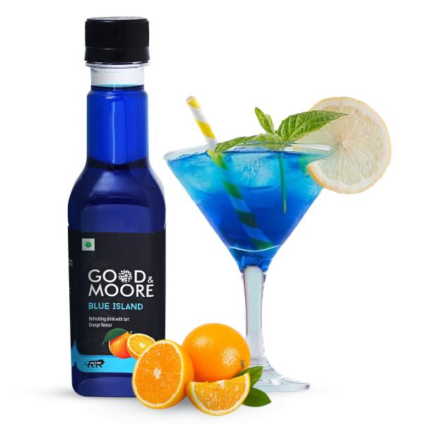 good moore blue island syrup great for non alcoholic drinks and beverages blue curacao syrup for mocktails blue island syrup for cocktails mocktails mixer 250ml product images orvajiwvwtq p593544076 0 202301120103