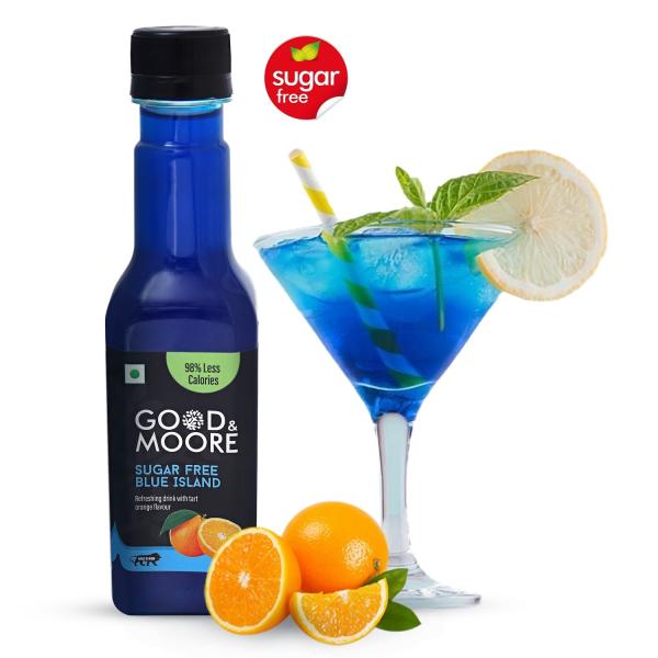 good moore sugar free blue island syrup great for non alcoholic drinks and beverages blue curacao syrup for mocktails sugar free blue island syrup for cocktails mocktails mixer 250ml product images orv57ushomy p593528122 0 202301091232