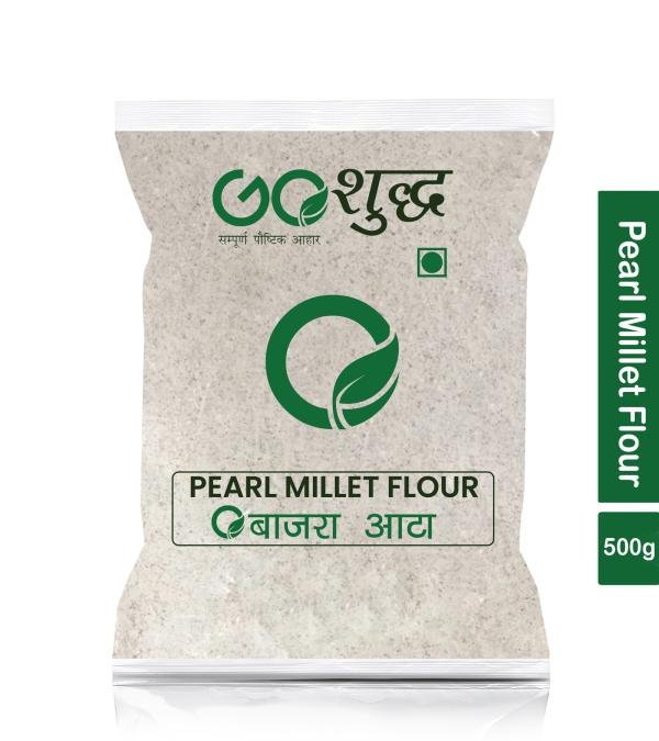 goshudh best quality bajra atta 500gm pack of 1 pearl millet flour 500 g product images orv9yju4y8m p591296531 0 202205132153