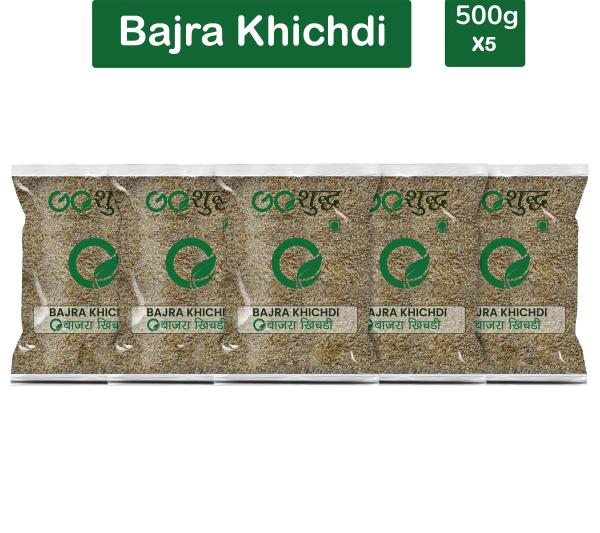 goshudh best quality bajra khichdi 500gm each pack of 5 pearl millet khichdi 2500 g product images orv3fqahdjn p593461963 0 202208270104