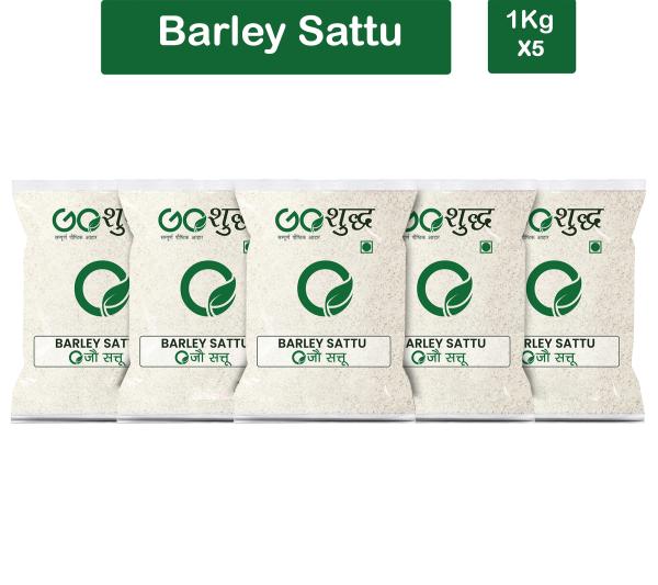 goshudh best quality barley sattu 1kg each pack of 5 jau sattu 5000 g product images orv3o9zok1o p593547714 0 202208282318