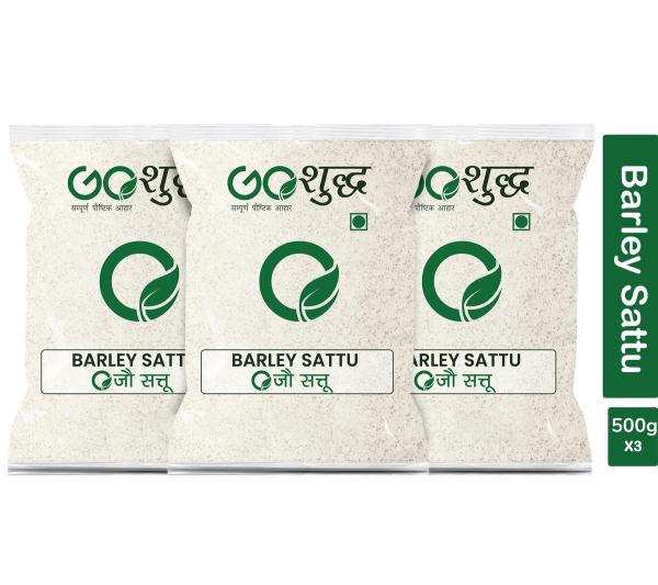 goshudh best quality barley sattu 500gm each pack of 3 jau sattu 1500 g product images orvfc0cms5x p593490641 0 202208271631