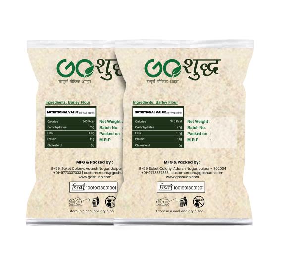 goshudh best quality jau atta 1kg each pack of 2 barley flour 2000 g product images orvo67opkbz p591366186 1 202205162045