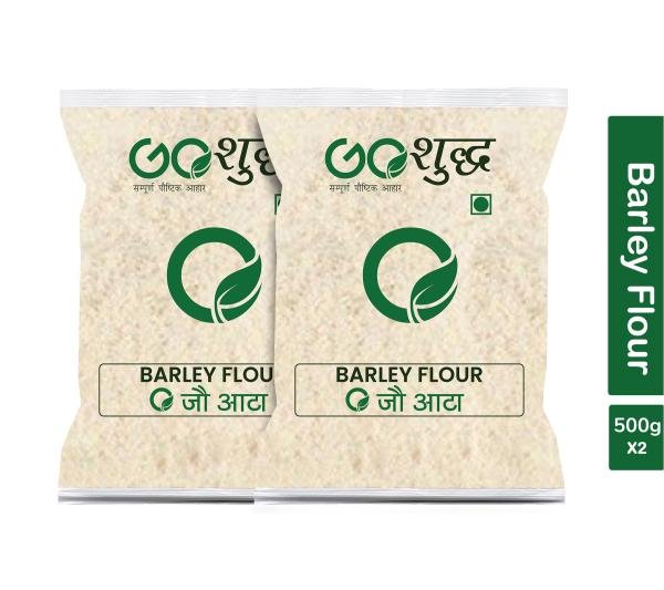 goshudh best quality jau atta 500gm each pack of 2 barley flour 1000 g product images orvuq6l3iz7 p591366212 0 202205162047