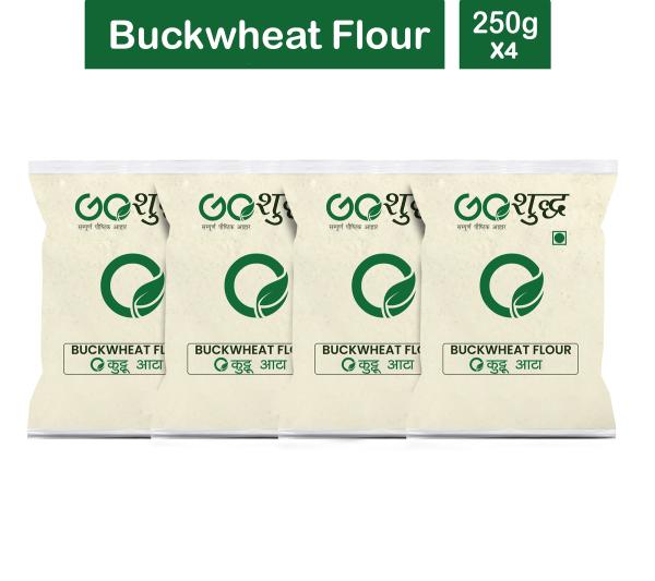 goshudh best quality kuttu atta 250gm each pack of 4 buckwheat flour 1000 g product images orvrghewv1a p591366266 0 202205162049