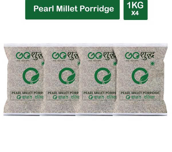 goshudh best quality pearl millet porridge 1kg each pack of 4 bajra daliya 4000 g product images orvqs5d6m6a p593540724 0 202208282015