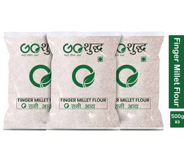 goshudh best quality ragi atta 500gm each pack of 3 finger millet flour 1500 g product images orv4yvezg4s p591366116 0 202205162041