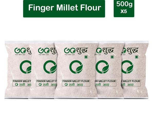 goshudh best quality ragi atta 500gm each pack of 5 finger millet flour 2500 g product images orvldq54usv p591366137 0 202205162043