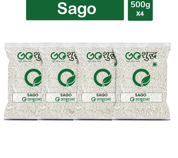 goshudh best quality sabudana 500gm each pack of 4 sago 2000 g product images orvsl1ynktm p591514088 0 202205221059