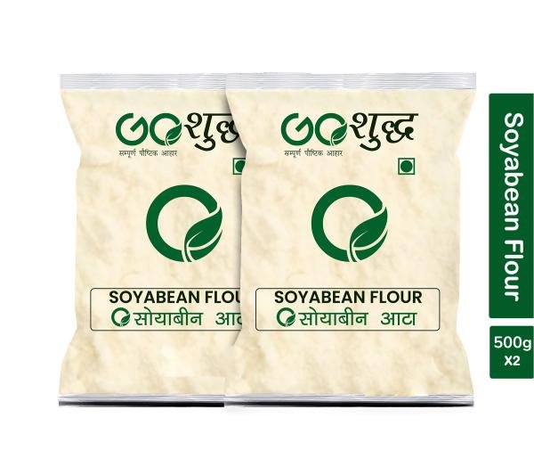 goshudh best quality soyabean flour 500gm each pack of 2 soyabean flour 1000 g product images orvbmyoh629 p591371156 0 202205170202