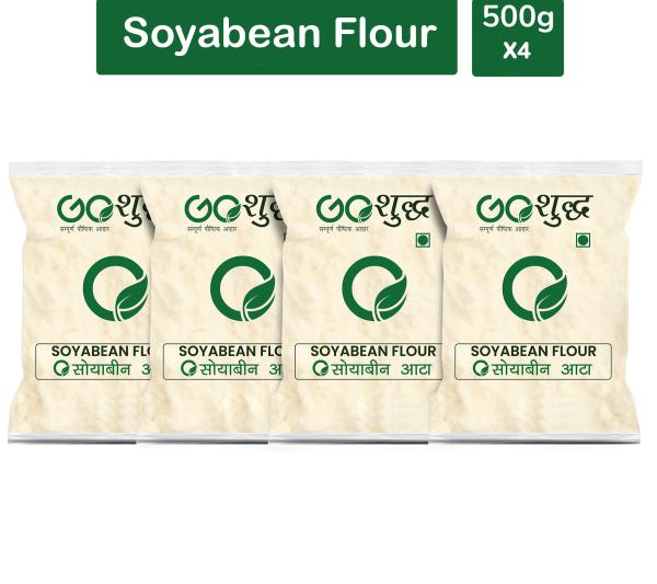 goshudh best quality soyabean flour 500gm each pack of 4 soyabean flour 2000 g product images orvw9zrow4j p591371164 0 202205170202