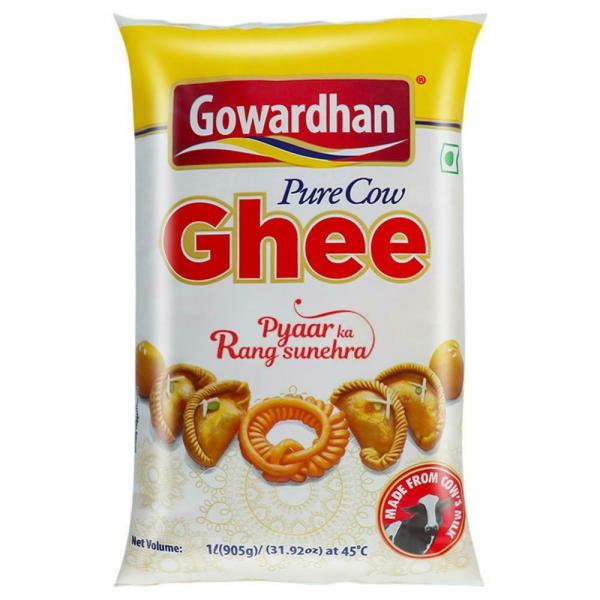 gowardhan pure cow ghee 1 l pouch product images o490010244 p490010244 0 202203150918