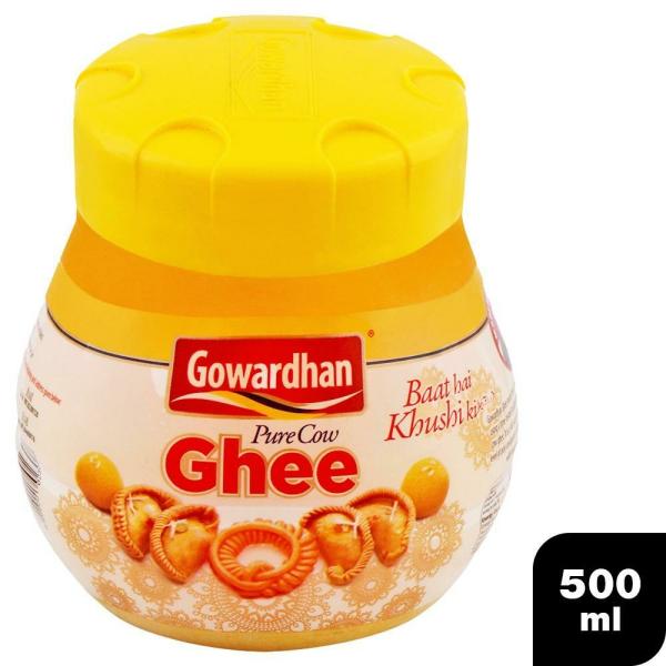 gowardhan pure cow ghee 500 ml jar product images o490489039 p490489039 0 202203170603