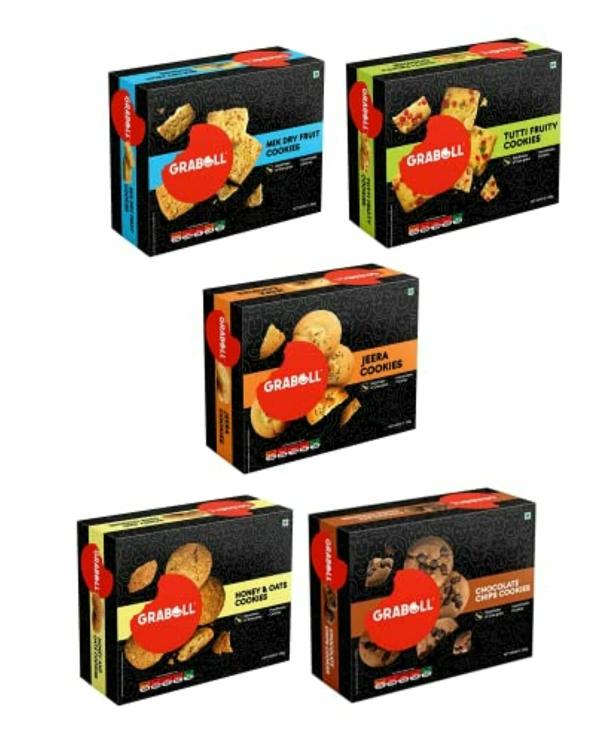 graboll handmade cookies oat meal chocolate chip butter and jeera gourmet with goodness of cow ghee 200 gram each pack of 5 product images orvw5wfd0ch p591956875 0 202206061138